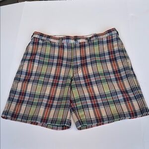 Lands’ End madras shorts, size 36